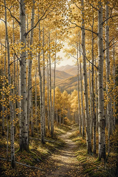 Wandbild Motiv: Goldener Herbst